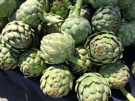Campbell farmers market artichokes